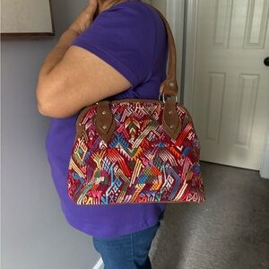 Suede Leather Handbag